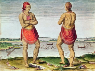 Admiranta Narratio..., Häuptling Roanoack, 1585-1588